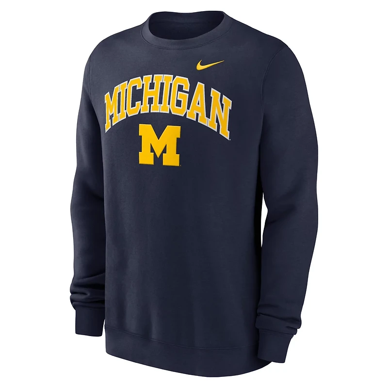 Nike Michigan Wolverines Arch Pullover Sweatshirt
