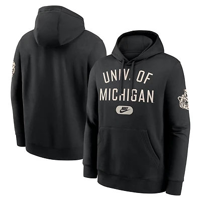 Nike Michigan Wolverines Club Fleece Fashion Hoodie