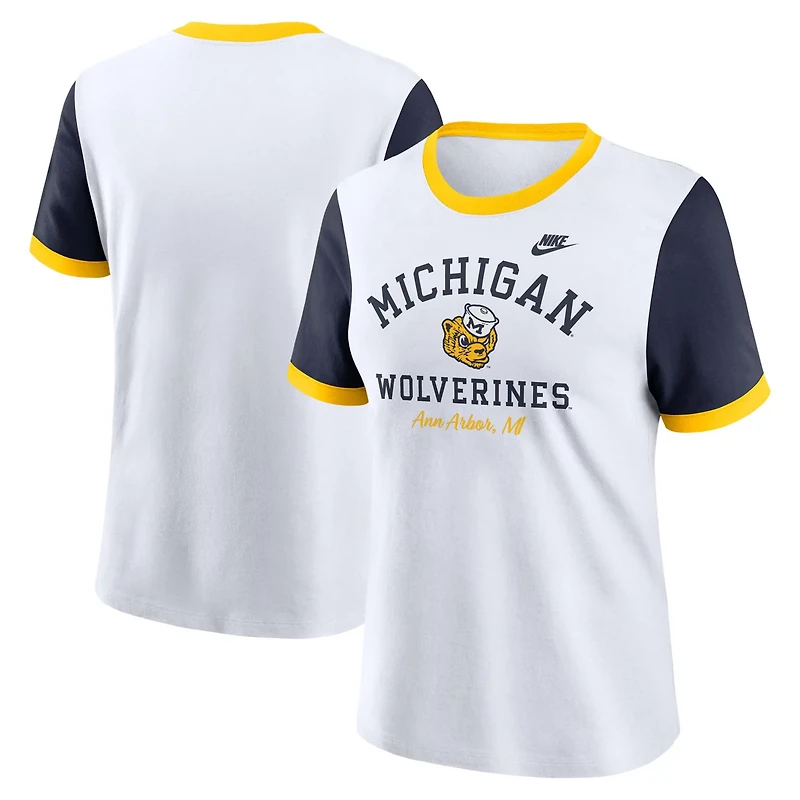 Nike Michigan Wolverines Legacy Fundamental Expression Tri-Blend T-Shirt