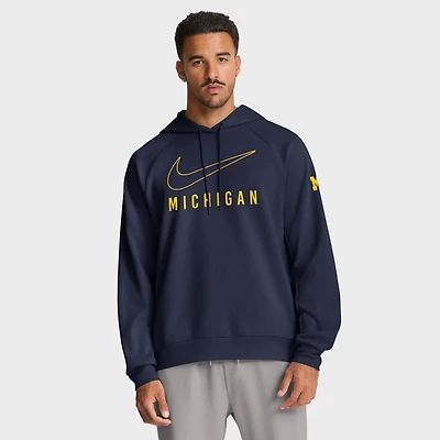 Nike Michigan Wolverines Premium Raglan Dri-FIT Hoodie