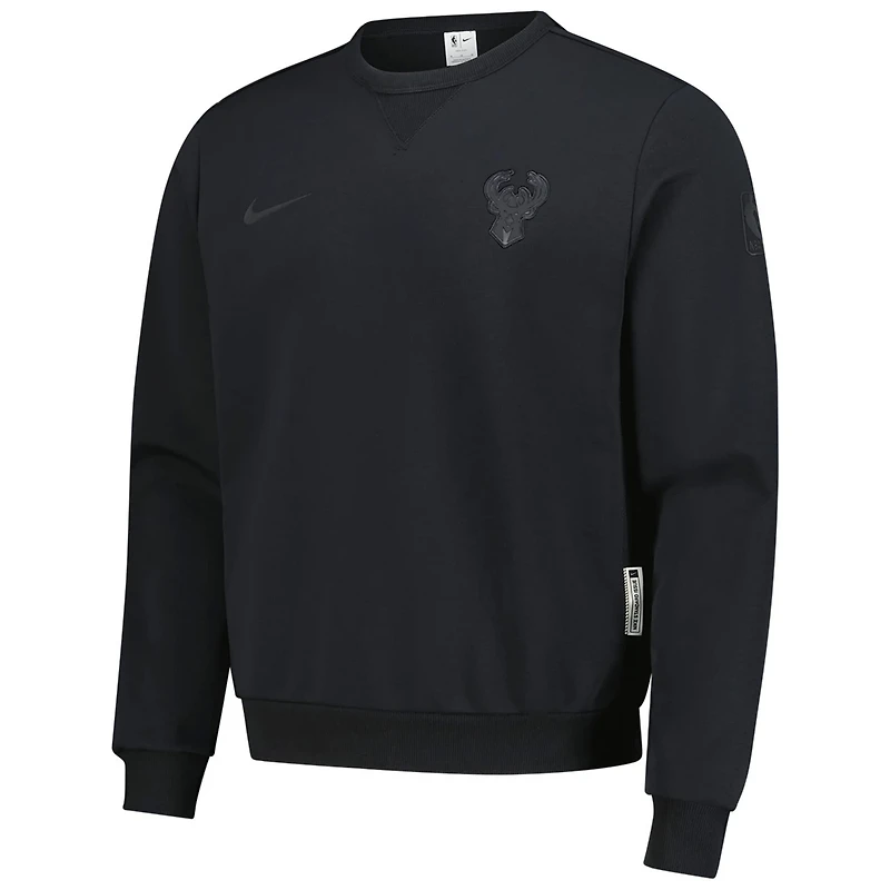 Nike Milwaukee Bucks Authentic Standard Issue Travel Dri-FIT Sweatshirt