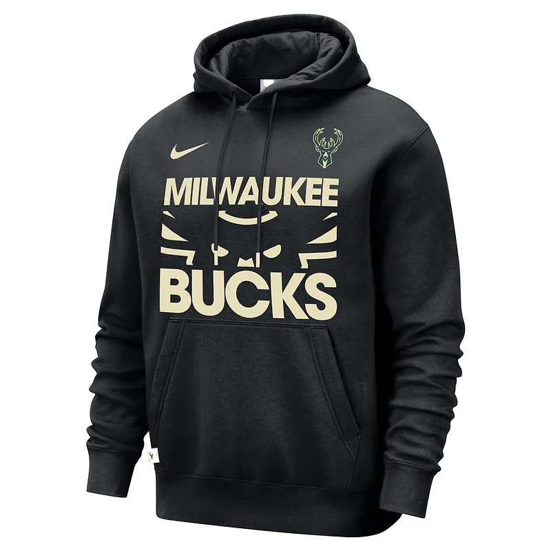 Nike Milwaukee Bucks Courtside Club Pullover Hoodie
