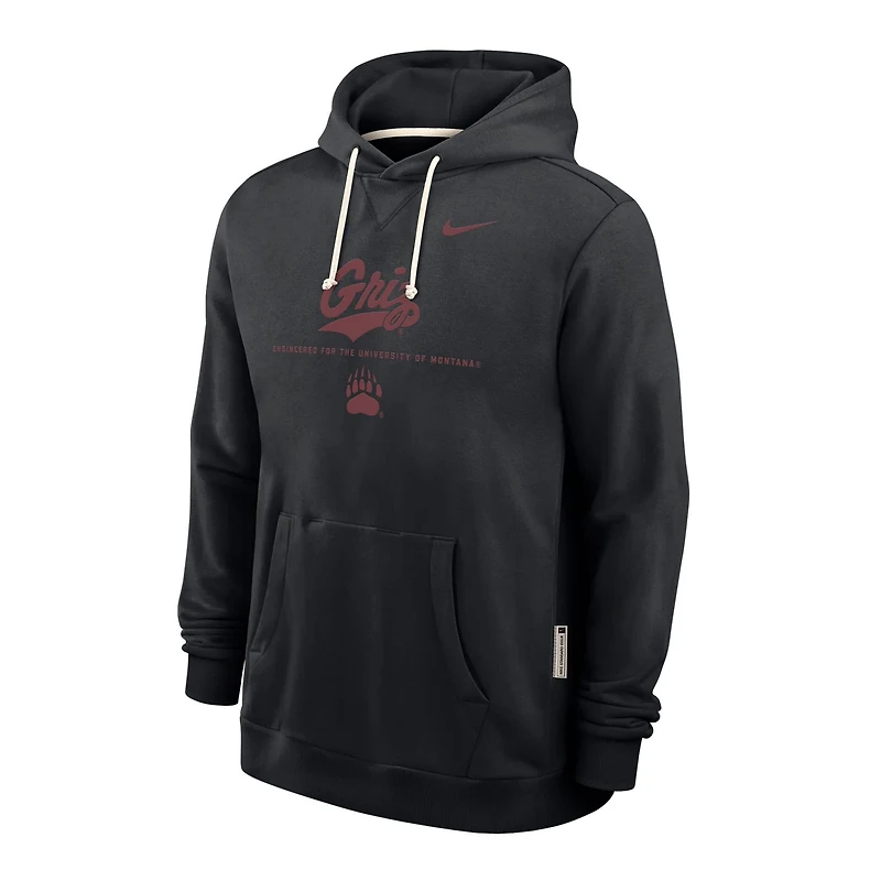 Nike Montana Grizzlies 2025 Sideline Standard Issue Dri-FIT Hoodie