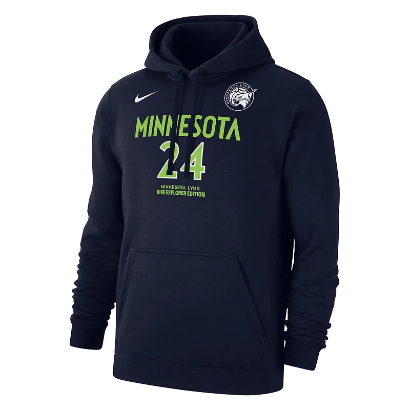 Nike Napheesa Collier Minnesota Lynx Explorer Edition Name  Number Pullover Hoodie