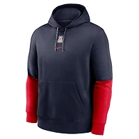 Nike Navy Arizona Wildcats 2024 Sideline Club Pullover Hoodie