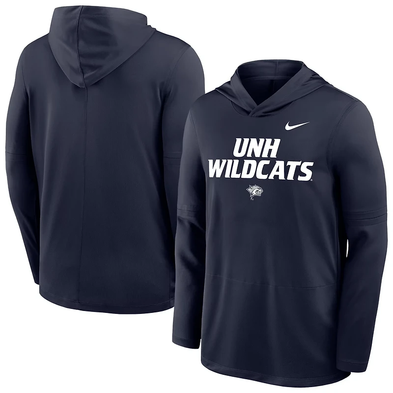 Nike New Hampshire Wildcats Sideline Dri-FIT Lightweight Hooded Top