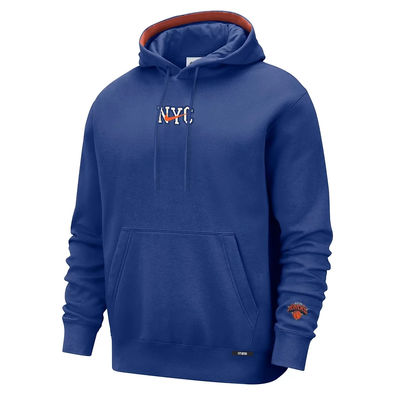 Nike New York Knicks 2025 26 City Edition Courtside Remix Premium Hoodie