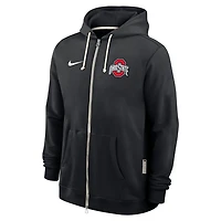 Nike Ohio State Buckeyes 2025 Sideline Standard Issue Dri-FIT Full-Zip Hoodie