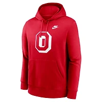 Nike Ohio State Buckeyes Legacy Logo Club Fleece Pullover Hoodie