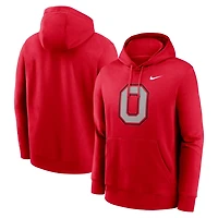 Nike Ohio State Buckeyes Primetime Alternate Logo Club Fleece Pullover Hoodie