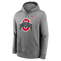 Nike Ohio State Buckeyes Primetime Evergreen Club Fleece Pullover Hoodie