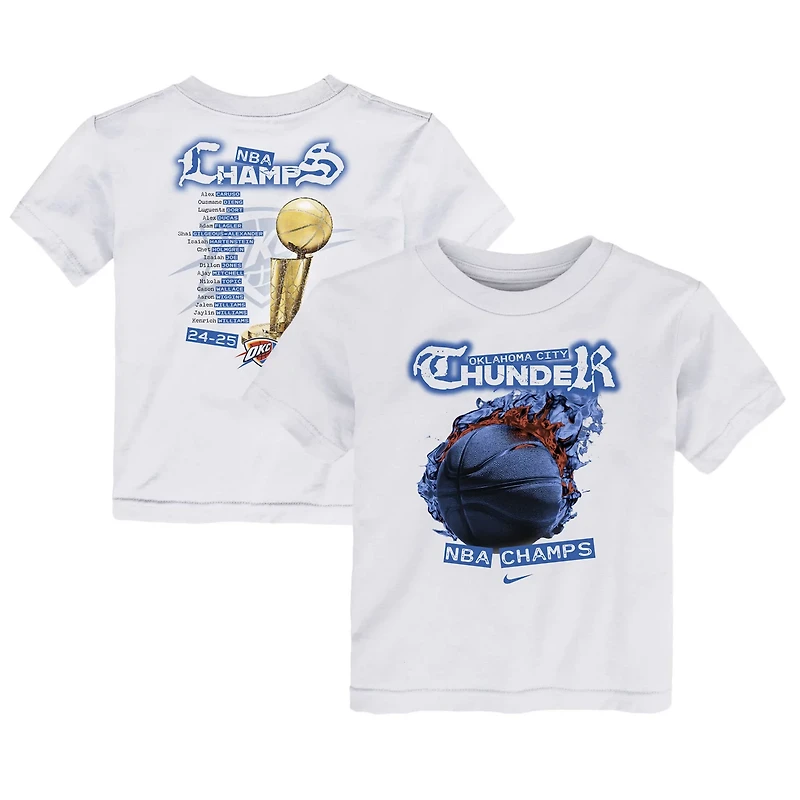 Nike Oklahoma City Thunder 2025 NBA Finals Champions Parade Roster T-Shirt