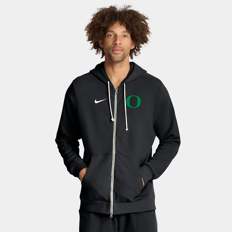 Nike Oregon Ducks 2025 Sideline Standard Issue Dri-FIT Full-Zip Hoodie