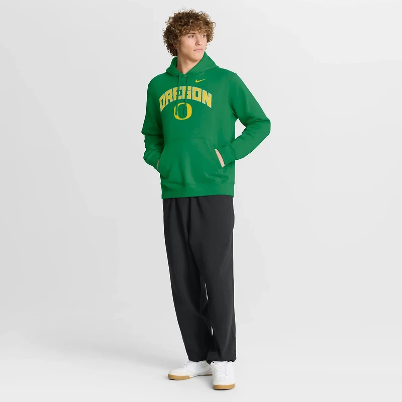 Nike Oregon Ducks Club Fleece Arch Pullover Hoodie