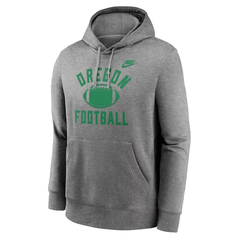 Nike Oregon Ducks Legacy Football Icon Club Fleece Pullover Hoodie