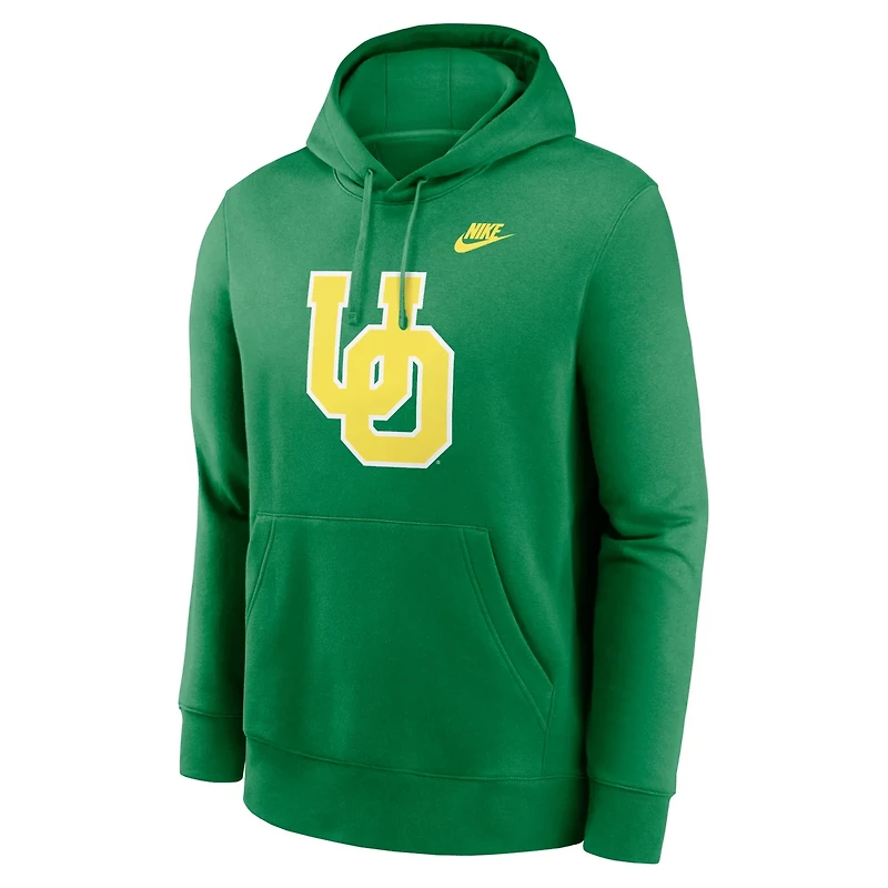 Nike Oregon Ducks Legacy Logo Club Fleece Pullover Hoodie