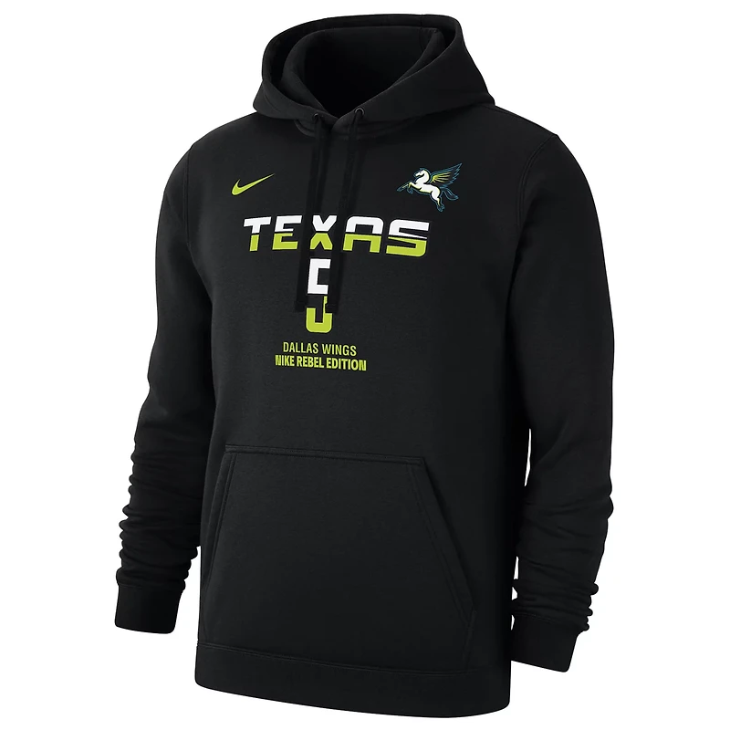 Nike Paige Bueckers Dallas Wings 2025 WNBA Draft Rebel Edition Name Number Pullover Hoodie