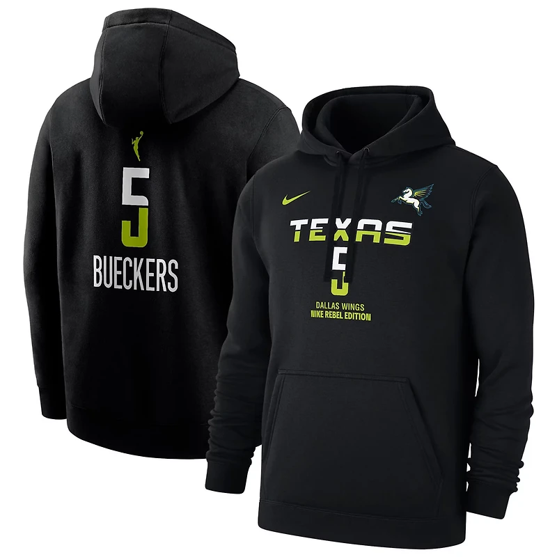 Nike Paige Bueckers Dallas Wings 2025 WNBA Draft Rebel Edition Name Number Pullover Hoodie