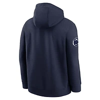 Nike Penn State Nittany Lions 2025 Sideline Club Fleece Pullover Hoodie