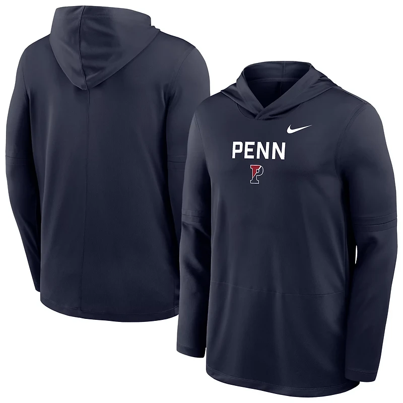 Nike Pennsylvania Quakers Sideline Dri-FIT Lightweight Hooded Top
