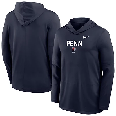 Nike Pennsylvania Quakers Sideline Dri-FIT Lightweight Hooded Top