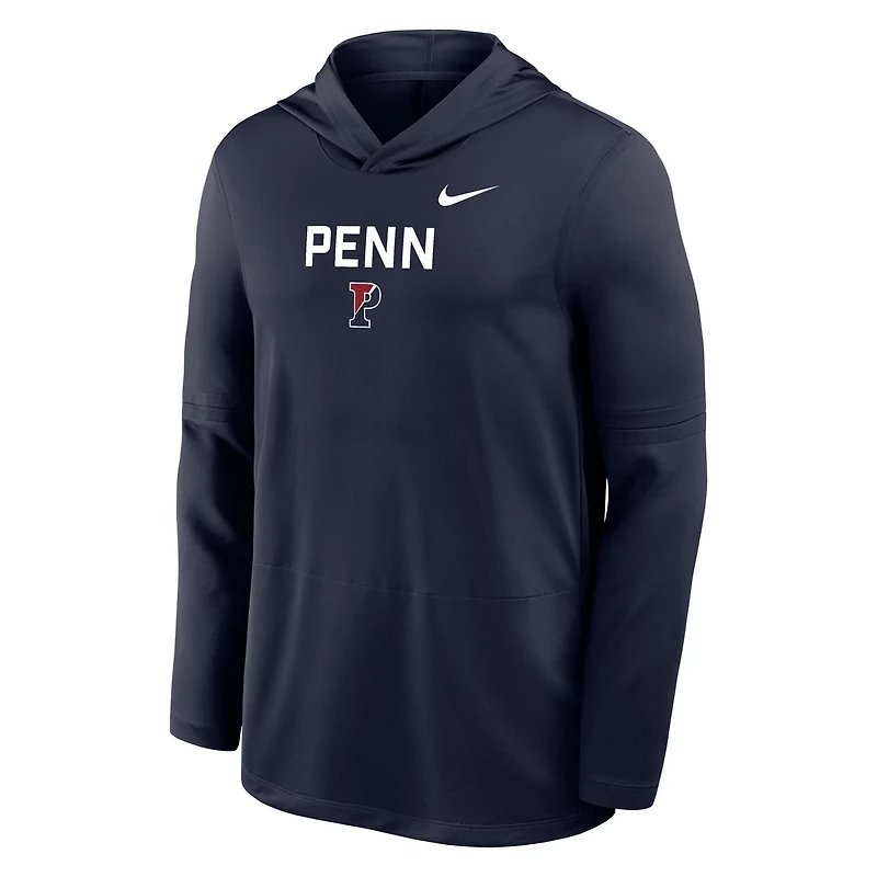 Nike Pennsylvania Quakers Sideline Dri-FIT Lightweight Hooded Top
