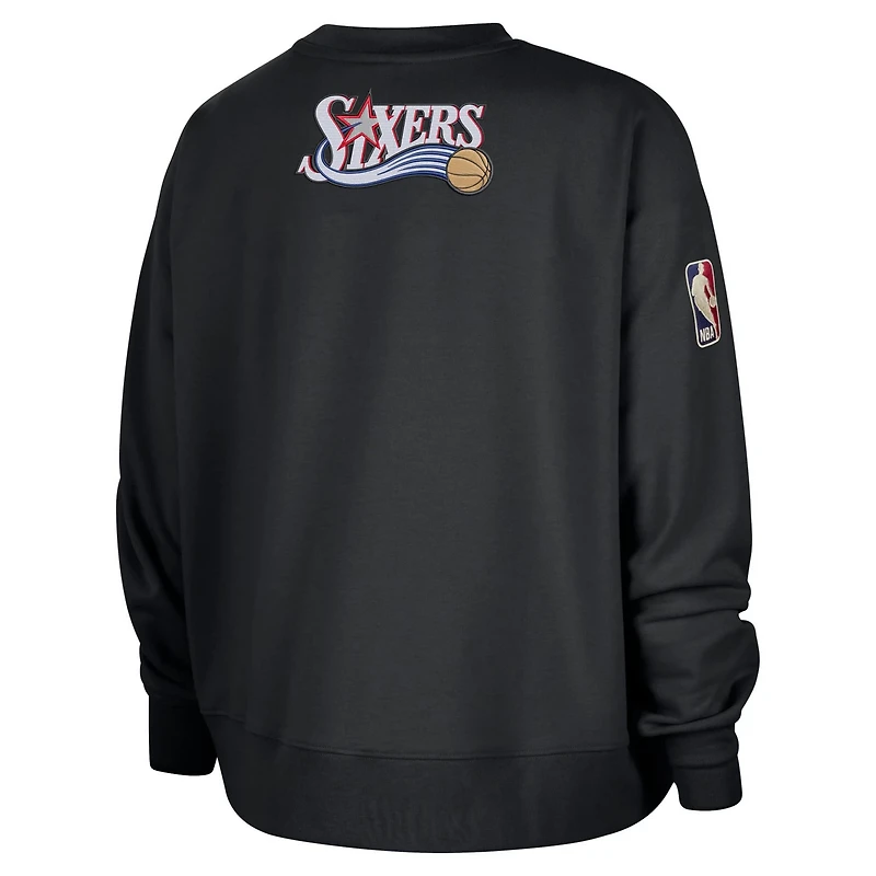 Nike Philadelphia 76ers Classic Edition Hardwood Classics Premium Phoenix Fleece Sweatshirt