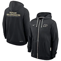 Nike Purdue Boilermakers 2025 Sideline Performance Full-Zip Hoodie