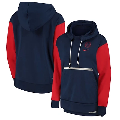 Nike /Red Paris Saint-Germain Standard Issue Pullover Hoodie