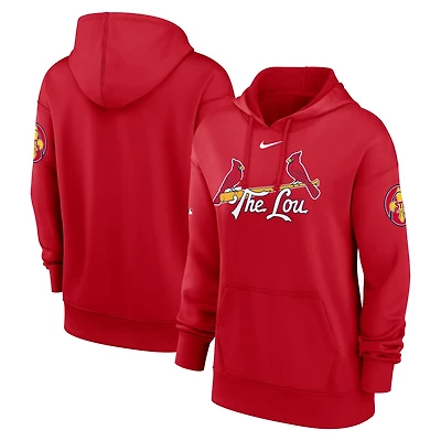 Nike St Louis Cardinals 2024 City Connect Authentic Collection Practice Performance Pullover Hoodie