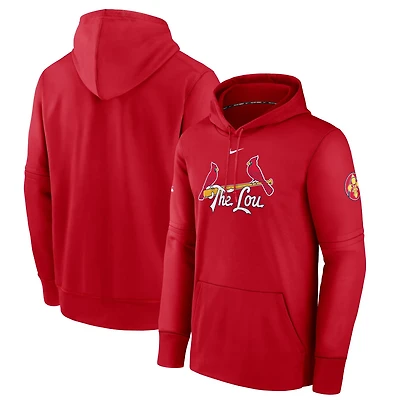 Nike St Louis Cardinals 2024 City Connect Authentic Collection Practice Performance Pullover Hoodie