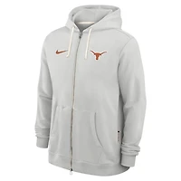 Nike Texas Longhorns 2025 Sideline Standard Issue Dri-FIT Full-Zip Hoodie