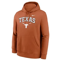 Nike Texas Longhorns Club Fleece Arch Pullover Hoodie