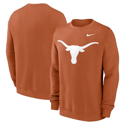 Nike Texas Longhorns Primetime Evergreen Fleece Pullover Sweatshirt