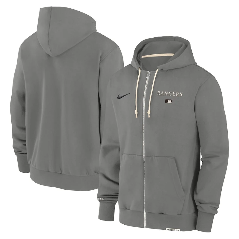 Nike Texas Rangers Authentic Collection Travel Performance Full-Zip Hoodie