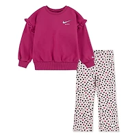 Nike Toddler Dri-FIT Essentials Crewneck and Flared Leggings 2-Piece Set