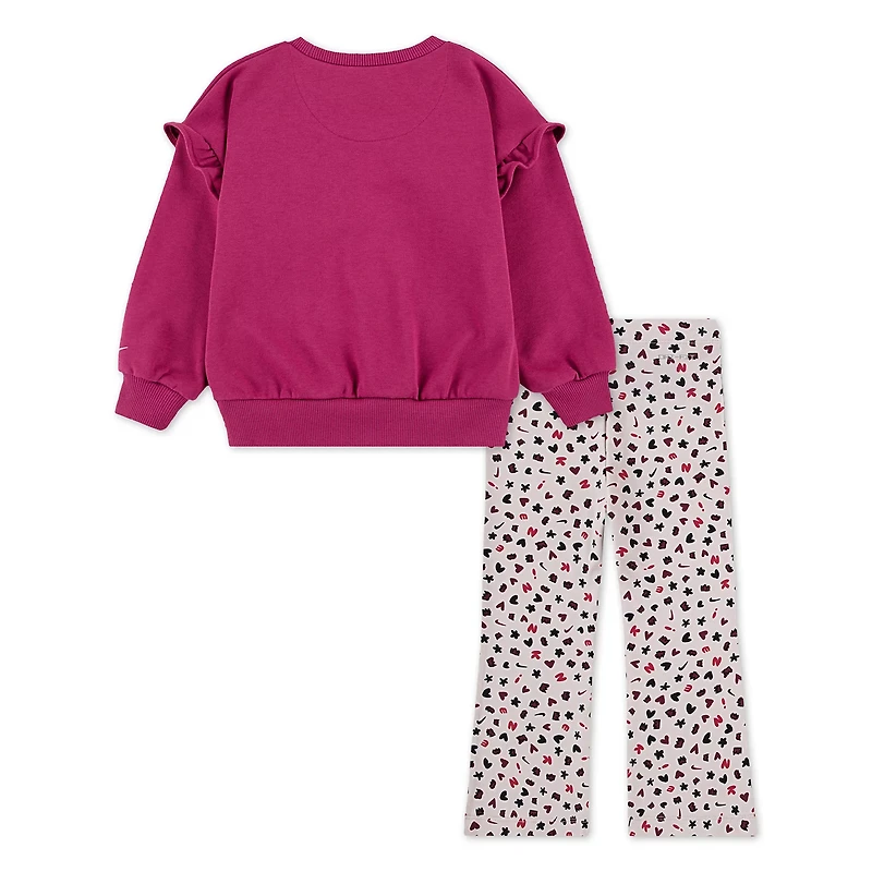 Nike Toddler Dri-FIT Essentials Crewneck and Flared Leggings 2-Piece Set