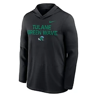 Nike Tulane Green Wave Sideline Dri-FIT Lightweight Hooded Top