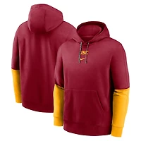 Nike USC Trojans 2024 Sideline Club Pullover Hoodie