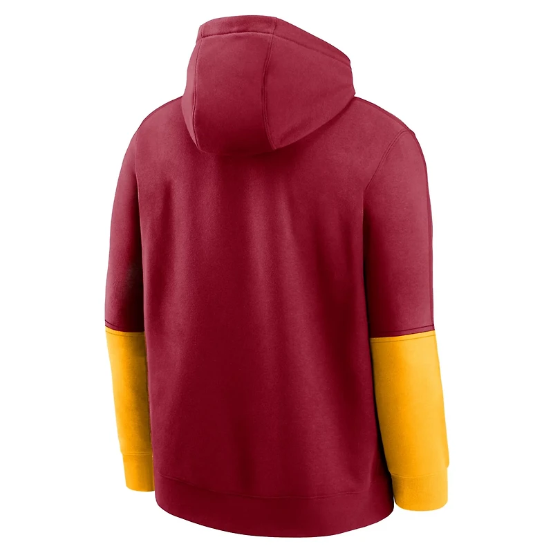 Nike USC Trojans 2024 Sideline Club Pullover Hoodie