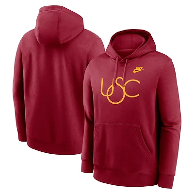 Nike USC Trojans Legacy Logo Club Fleece Pullover Hoodie