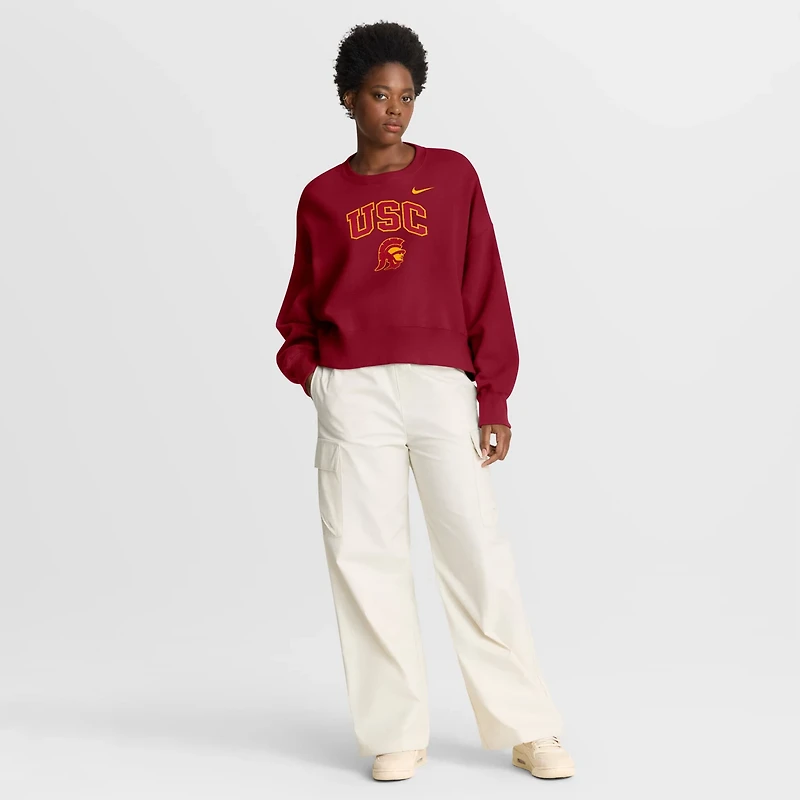 Nike USC Trojans Oversized Phoenix Arch Pullover Sweatshirt