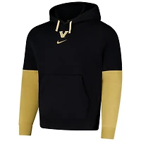 Nike Vanderbilt Commodores 2024 Sideline Club Fleece Pullover Hoodie