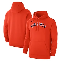 Nike Virginia Cavaliers Logo Club Fleece Pullover Hoodie