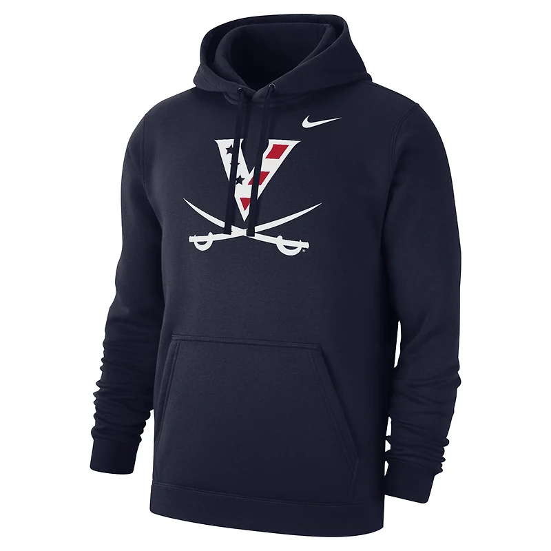 Nike Virginia Cavaliers Wahoos Primary Club Fleece Pullover Hoodie