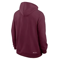 Nike Virginia Tech Hokies 2025 Sideline Performance Full-Zip Hoodie