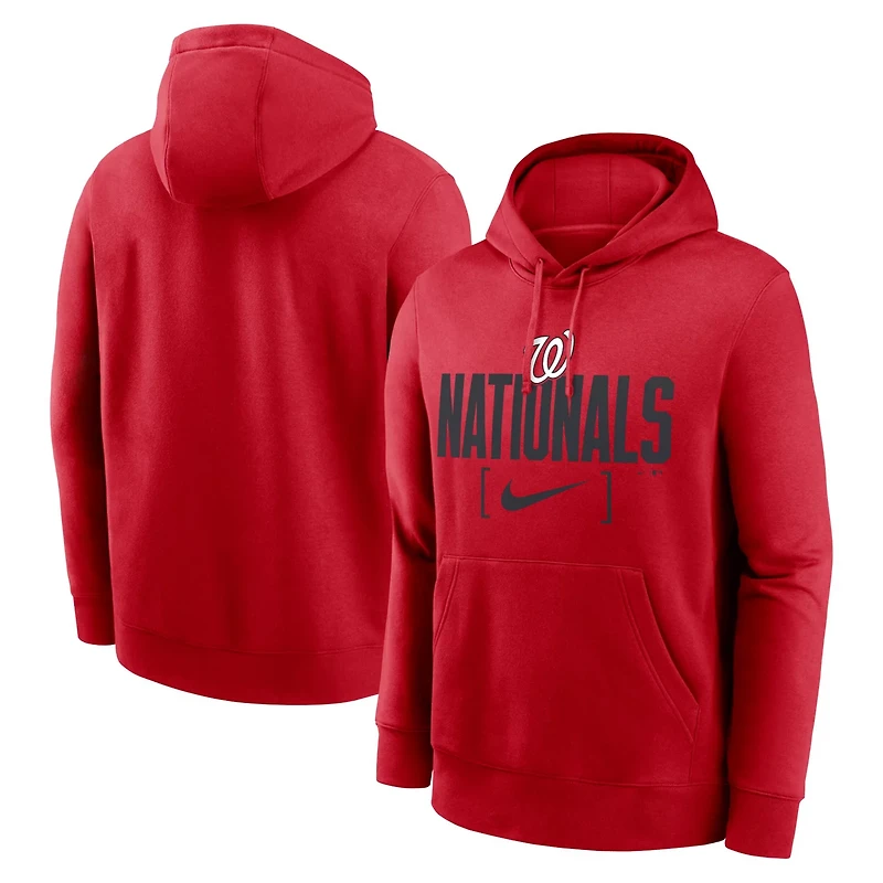 Nike Washington Nationals Club Slack Pullover Hoodie