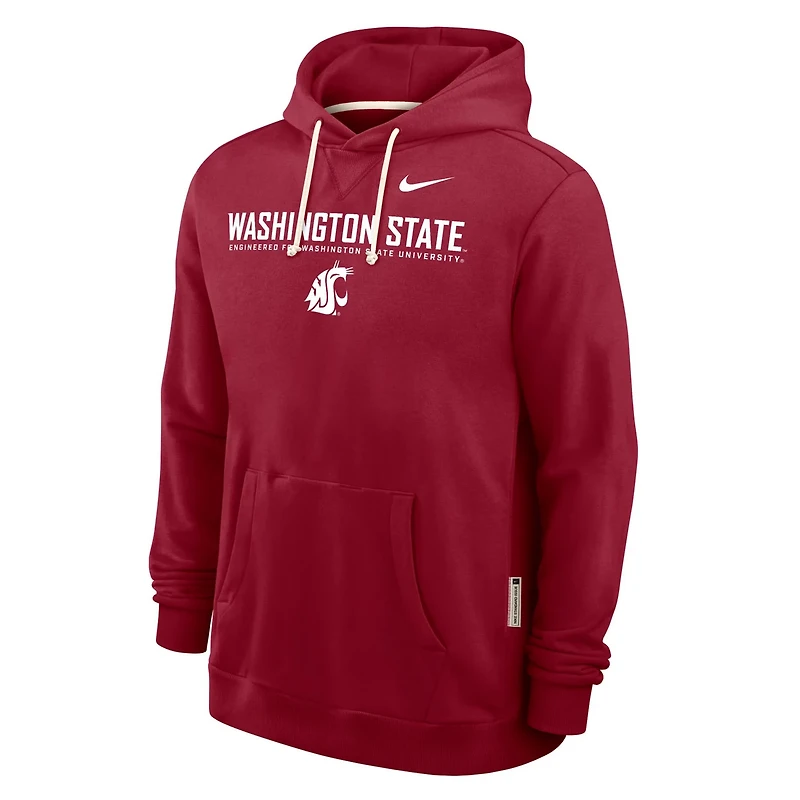 Nike Washington State Cougars 2025 Sideline Performance Pullover Hoodie