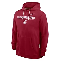 Nike Washington State Cougars 2025 Sideline Performance Pullover Hoodie