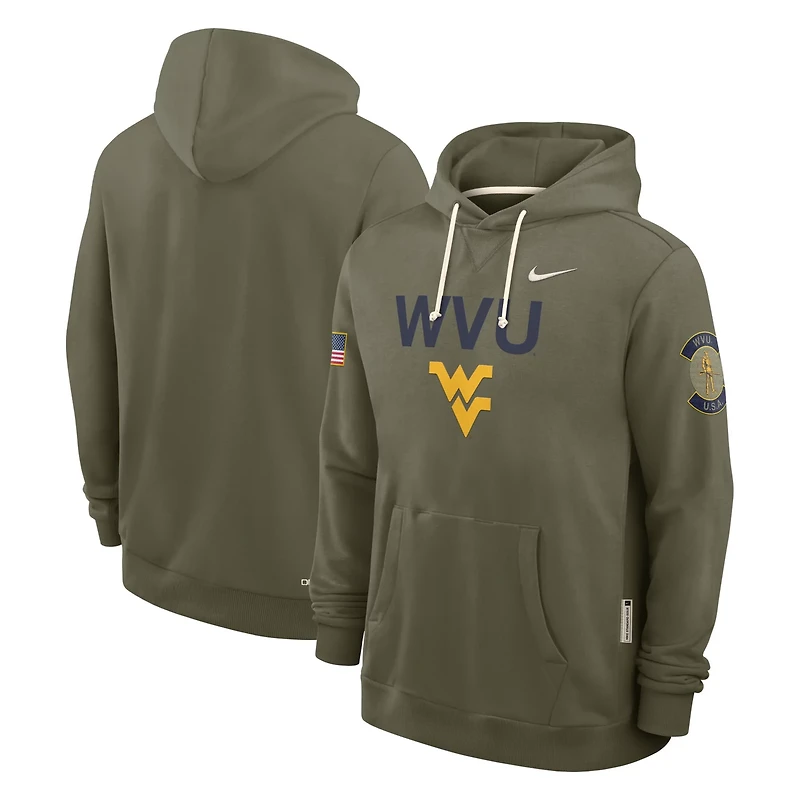Nike West Virginia Mountaineers 2025 Military Appreciation Performance Pullover Hoodie
